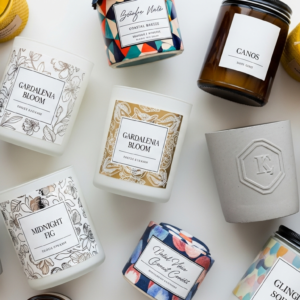 Clear Vinyl Candle Stickers